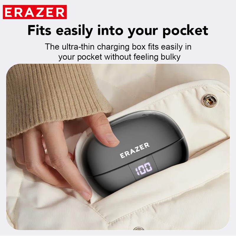 Audífonos ERAZER Xt66Pro Sonido HiFi, Bluetooth y Diseño Ultraligero