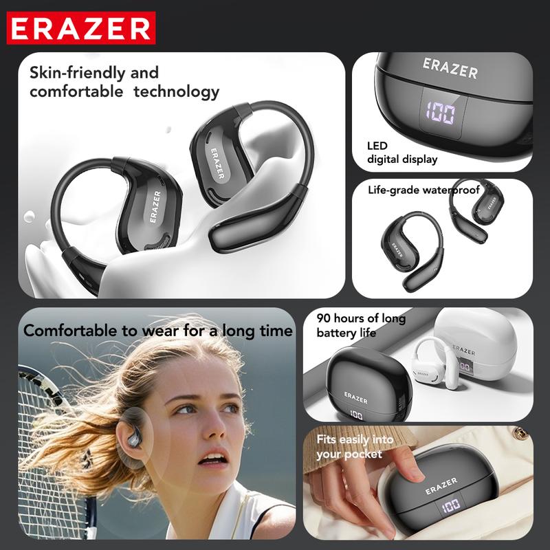 Audífonos ERAZER Xt66Pro Sonido HiFi, Bluetooth y Diseño Ultraligero